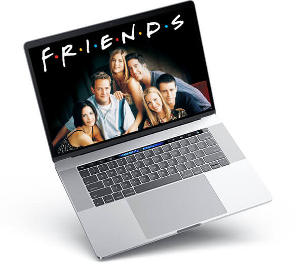Friends_laptop watch Friends on HBO Max