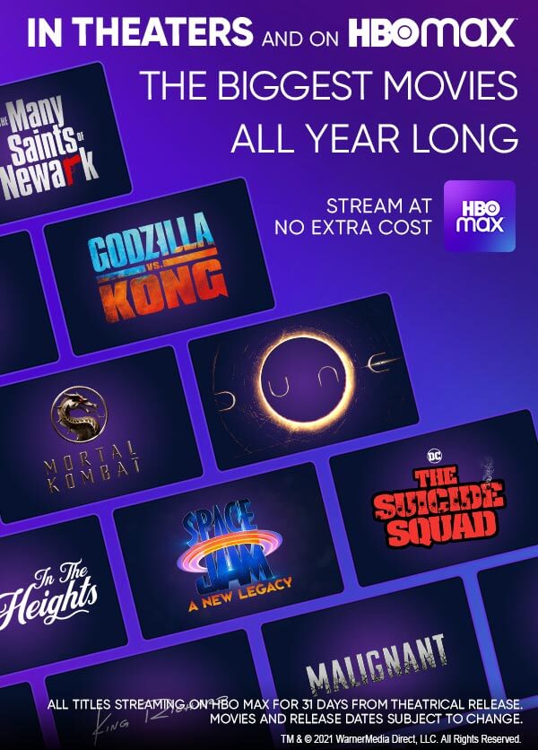 all Warner Bros HBO Max movies