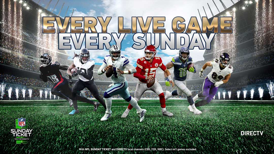 Watch NFL Sunday Ticket on DIRECTV