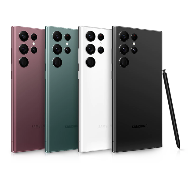 Samsung Galaxy S22 Ultra Phone in all colors