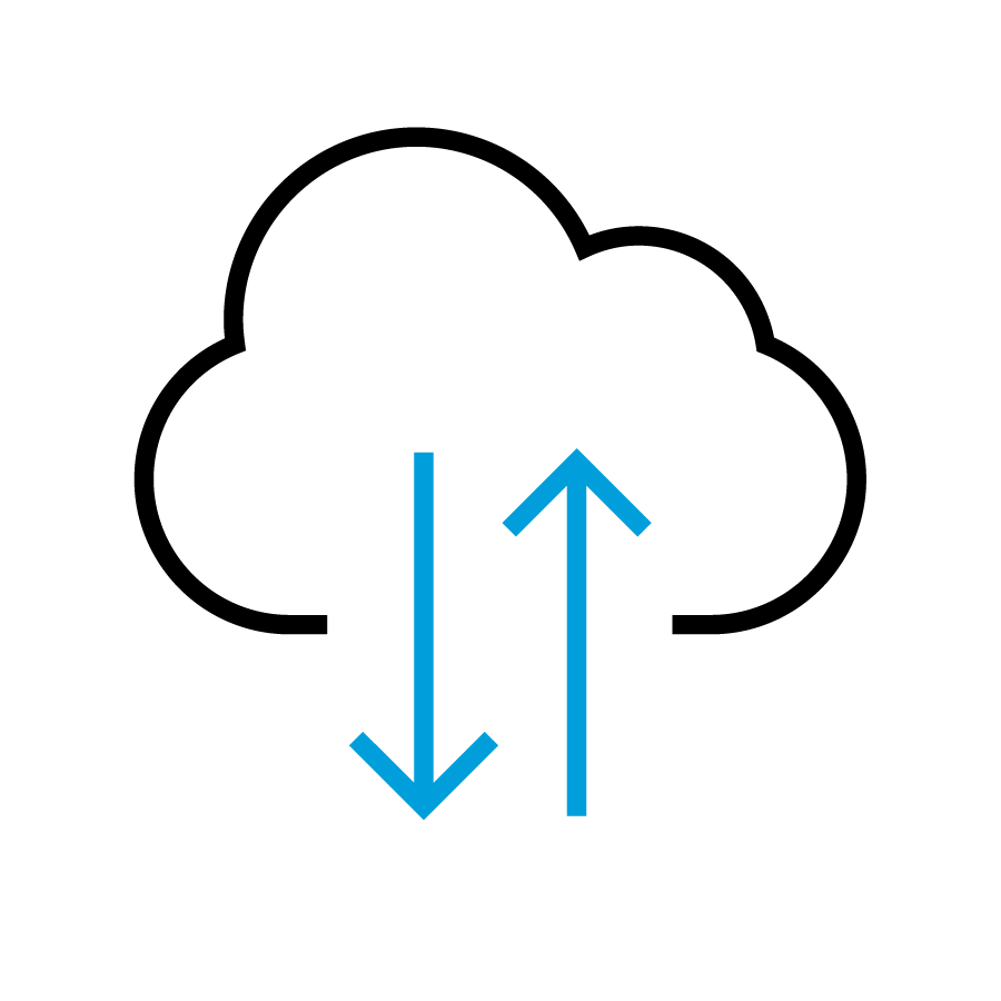 pictogram_cloud-transfer_pos Cloud Transfer Icon
