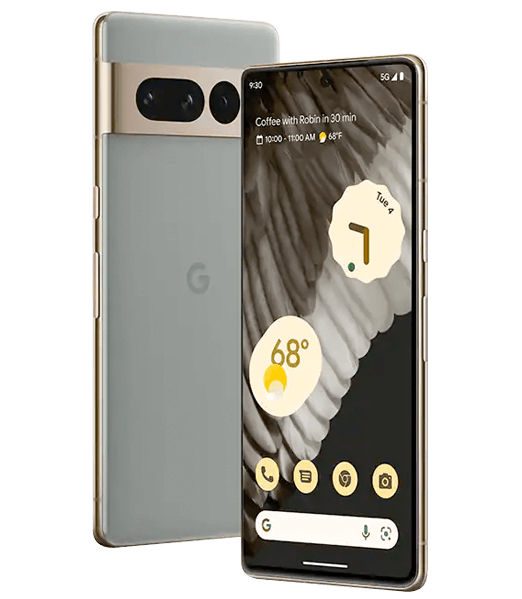 Google Pixel 7 Pro Front and Back