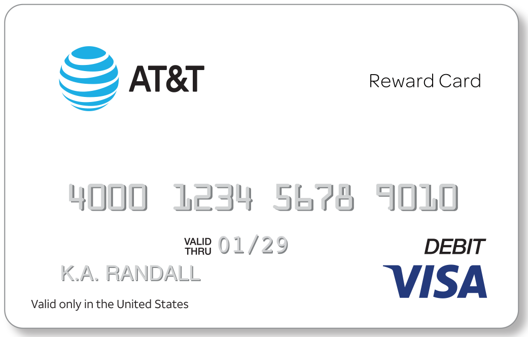 image of AT&T Reward Card