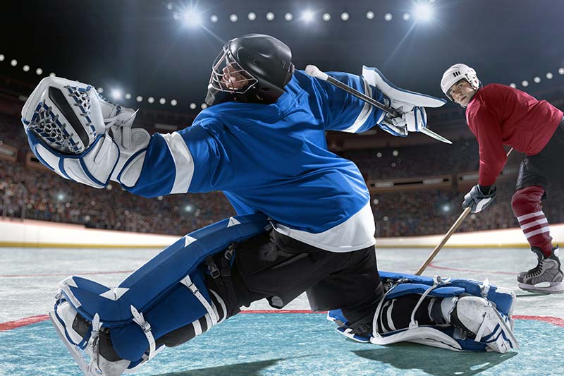 Image of hockey players in a game